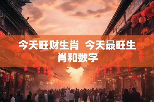 今天旺财生肖  今天最旺生肖和数字