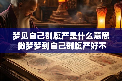 梦见自己剖腹产是什么意思 做梦梦到自己剖腹产好不好