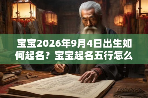 宝宝2026年9月4日出生如何起名？宝宝起名五行怎么看？