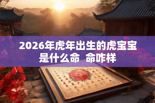 2026年虎年出生的虎宝宝是什么命  命咋样