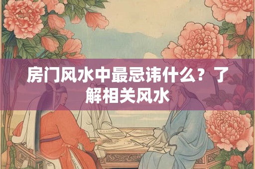 房门风水中最忌讳什么？了解相关风水