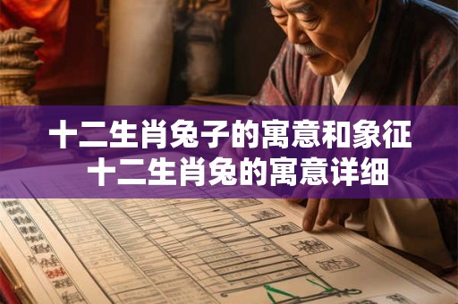 十二生肖兔子的寓意和象征  十二生肖兔的寓意详细