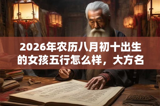 2026年农历八月初十出生的女孩五行怎么样，大方名字推荐