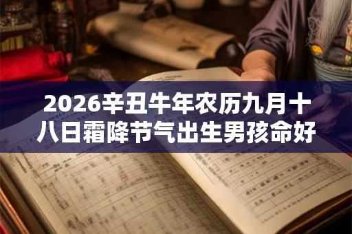 2026辛丑牛年农历九月十八日霜降节气出生男孩命好吗？