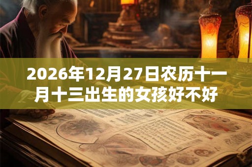 2026年12月27日农历十一月十三出生的女孩好不好