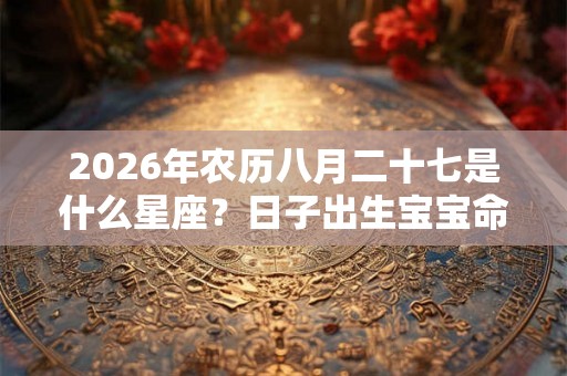 2026年农历八月二十七是什么星座?日子出生宝宝命运? 2026年农历八月二十七是什么星座?日子出生宝宝命运?