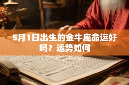 5月1日出生的金牛座命运好吗?运势如何 5月1日出生的金牛座命运好吗?运势如何