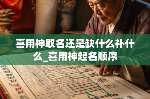 喜用神取名还是缺什么补什么_喜用神起名顺序