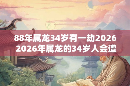 88年属龙34岁有一劫2026 2026年属龙的34岁人会遭遇一劫吗 88年属龙34岁有一劫2026 2026年属龙的34岁人会遭遇一劫吗