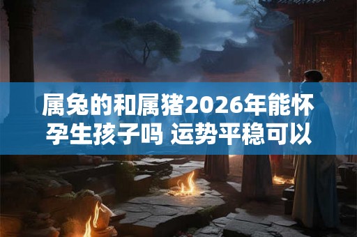 属兔的和属猪2026年能怀孕生孩子吗 运势平稳可以考虑