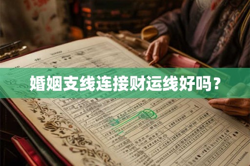 婚姻支线连接财运线好吗？