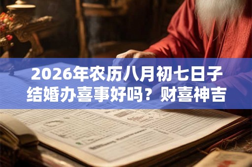 2026年农历八月初七日子结婚办喜事好吗?财喜神吉位? 2026年农历八月初七日子结婚办喜事好吗?财喜神吉位?