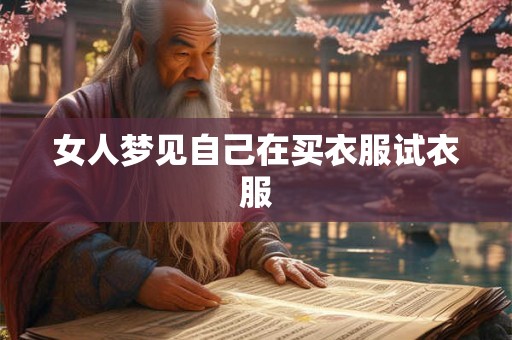 女人梦见自己在买衣服试衣服