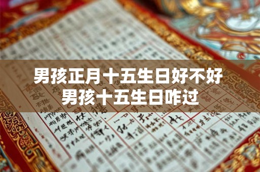 男孩正月十五生日好不好 男孩十五生日咋过