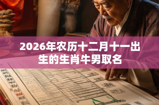 2026年农历十二月十一出生的生肖牛男取名 2026年农历十二月十一出生的生肖牛男取名