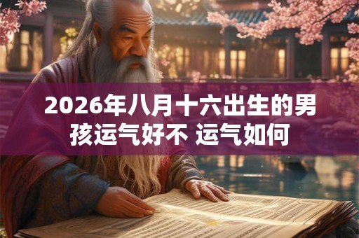 2026年八月十六出生的男孩运气好不 运气如何