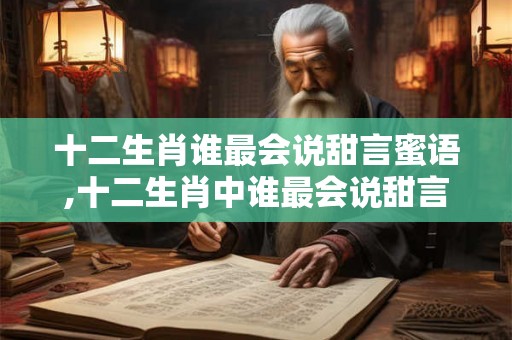 十二生肖谁最会说甜言蜜语,十二生肖中谁最会说甜言蜜语？