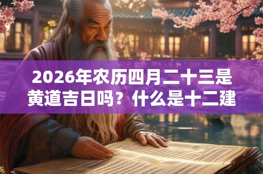 2026年农历四月二十三是黄道吉日吗？什么是十二建星？