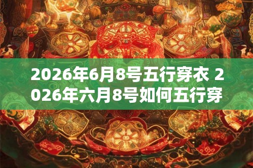 2026年6月8号五行穿衣 2026年六月8号如何五行穿衣