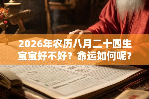 2026年农历八月二十四生宝宝好不好？命运如何呢？
