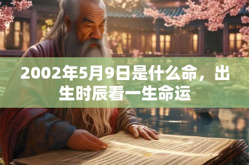 2002年5月9日是什么命，出生时辰看一生命运