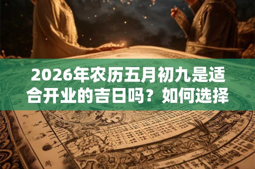 2026年农历五月初九是适合开业的吉日吗？如何选择开业吉日？