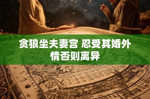 贪狼坐夫妻宫 忍受其婚外情否则离异 贪狼坐夫妻宫 忍受其婚外情否则离异