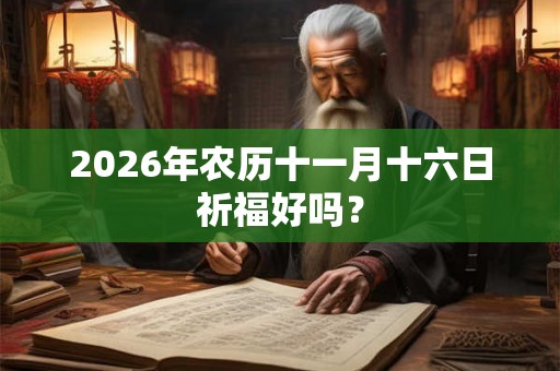 2026年农历十一月十六日祈福好吗？