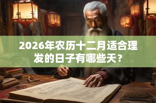 2026年农历十二月适合理发的日子有哪些天？