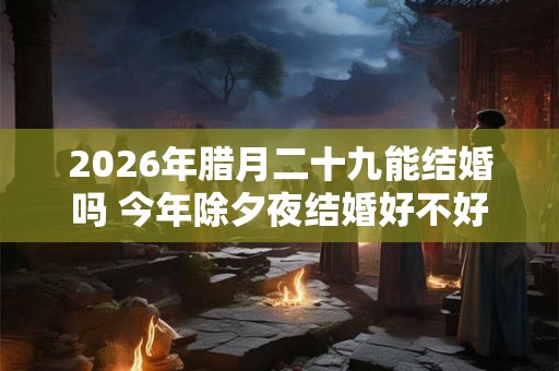 2026年腊月二十九能结婚吗 今年除夕夜结婚好不好