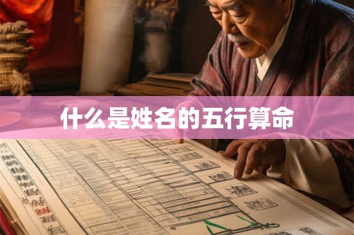 什么是姓名的五行算命