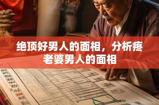 绝顶好男人的面相，分析疼老婆男人的面相
