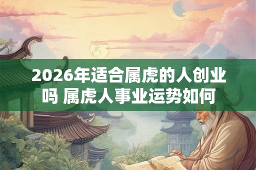 2026年适合属虎的人创业吗 属虎人事业运势如何