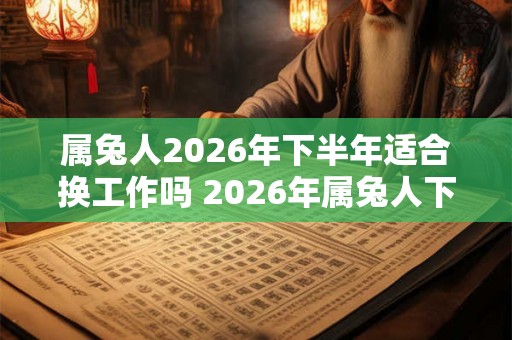 属兔人2026年下半年适合换工作吗 2026年属兔人下半年工作运势