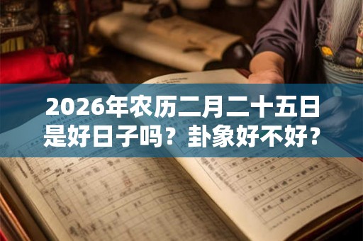 2026年农历二月二十五日是好日子吗？卦象好不好？