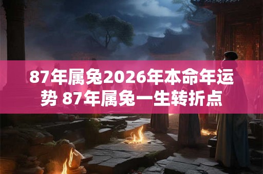 87年属兔2026年本命年运势 87年属兔一生转折点 87年属兔2026年本命年运势 87年属兔一生转折点