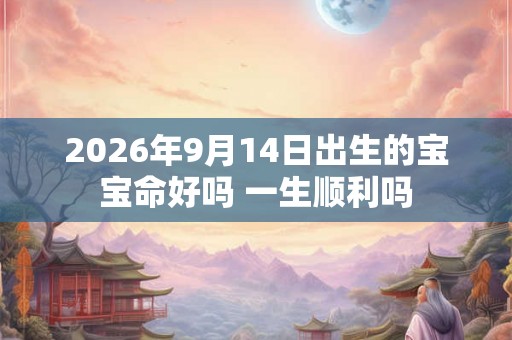 2026年9月14日出生的宝宝命好吗 一生顺利吗