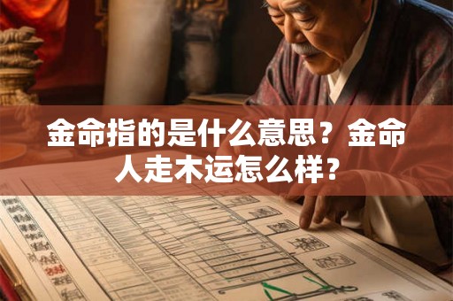 金命指的是什么意思？金命人走木运怎么样？