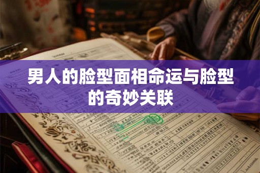 男人的脸型面相命运与脸型的奇妙关联