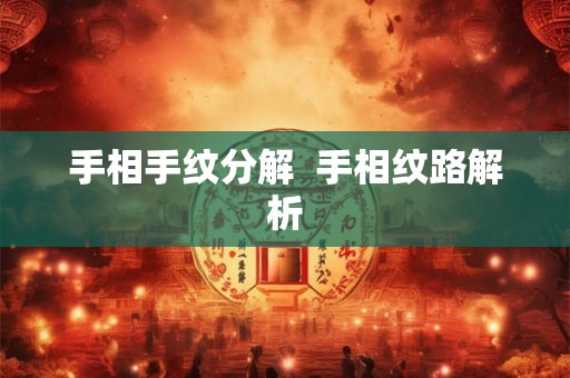 手相手纹分解  手相纹路解析