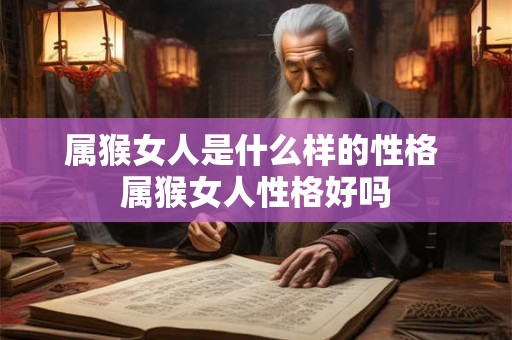 属猴女人是什么样的性格 属猴女人性格好吗