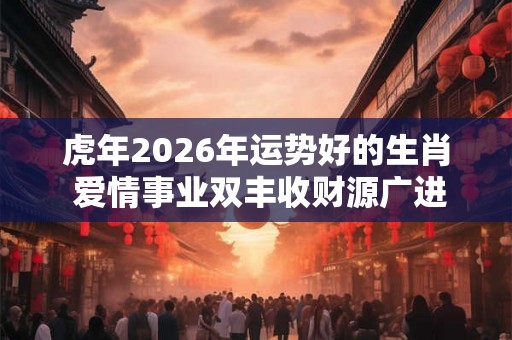 虎年2026年运势好的生肖 爱情事业双丰收财源广进