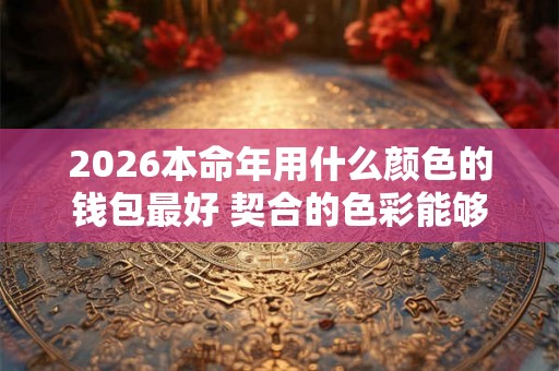 2026本命年用什么颜色的钱包最好 契合的色彩能够带来好运势
