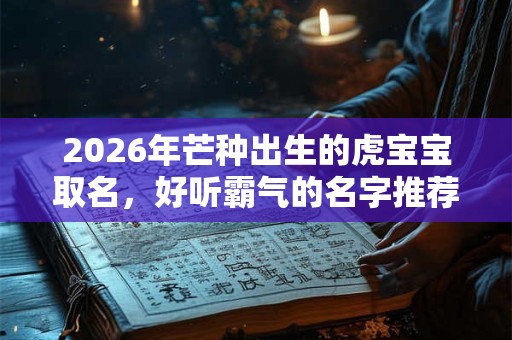 2026年芒种出生的虎宝宝取名，好听霸气的名字推荐！