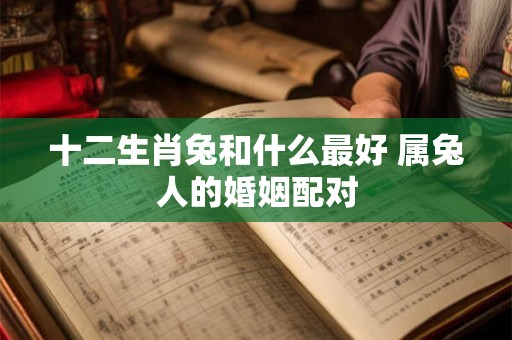 十二生肖兔和什么最好 属兔人的婚姻配对