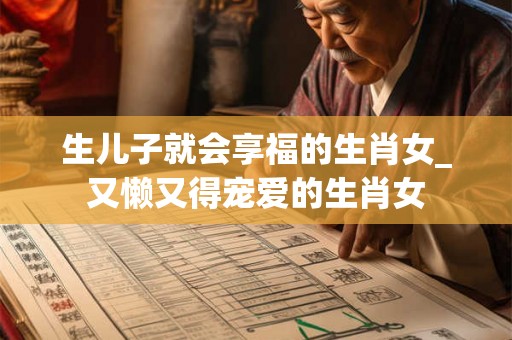 生儿子就会享福的生肖女_又懒又得宠爱的生肖女