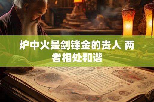 炉中火是剑锋金的贵人 两者相处和谐