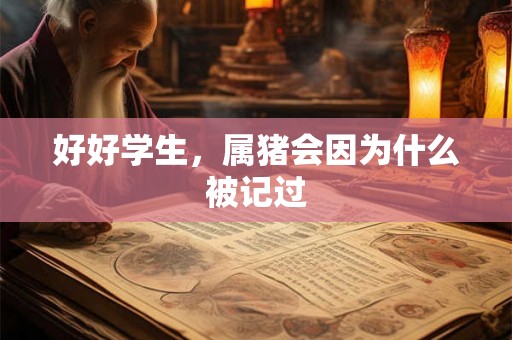 好好学生，属猪会因为什么被记过