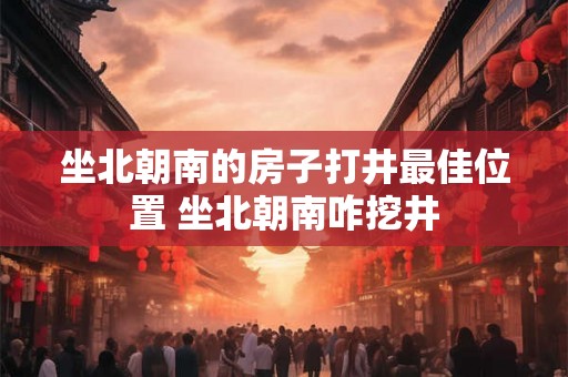 坐北朝南的房子打井最佳位置 坐北朝南咋挖井
