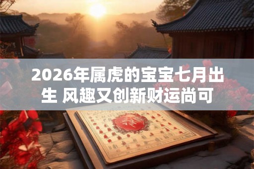 2026年属虎的宝宝七月出生 风趣又创新财运尚可 2026年属虎的宝宝七月出生 风趣又创新财运尚可